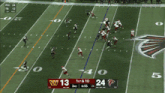 a cbs sports broadcast of a football game between the falcons and the ravens