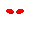 a pair of red gloves on a white background