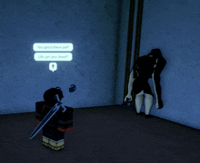a screenshot of a video game where a character says you good there pal life got you down