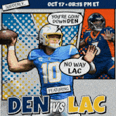 Los Angeles Chargers Vs. Denver Broncos Pre Game GIF - Nfl National Football League Football League GIFs