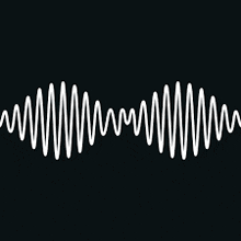 a white wave on a black background that looks like a wave