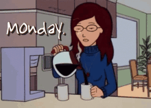 Monday Daria GIF - Monday Daria Coffee GIFs