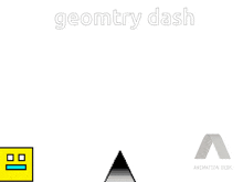 a game called geometry dash is being played on a computer