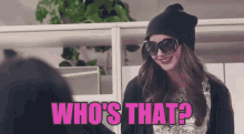 When Your Bff Mentions Someone Else GIF - Whos That Beanie When You See Your Ex In Public GIFs