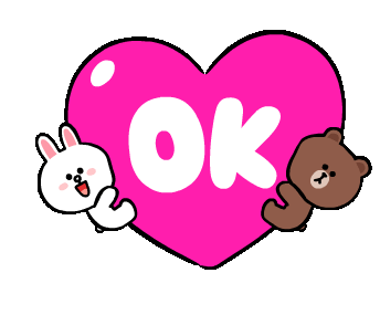 Brown And Cony Bear Sticker - Brown And Cony Bear Love Stickers