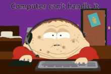 fat ginger gamer computer cant handle it