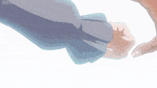 a close up of a person holding another person 's hand with the word hops sama in the upper right corner