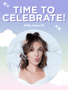 Florence By Mills Millie Bobby Brown GIF - Florence By Mills Millie Bobby Brown Time To Celebrate GIFs