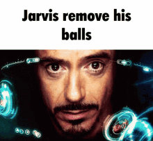 Iron Man Jarvis GIF - Iron Man Jarvis Remove His Balls GIFs