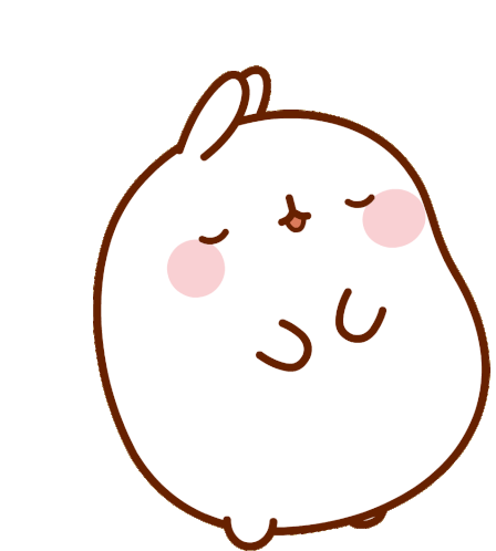 Shocked Molang Sticker - Shocked Molang One Eyed Stickers
