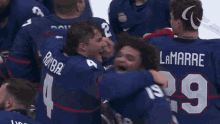 Group Hug Para Ice Hockey GIF - Group Hug Para Ice Hockey Brody Roybal GIFs
