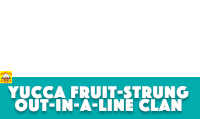 Navamojis Yucca Fruit Strung Out In A Line Clan Sticker - Navamojis Yucca Fruit Strung Out In A Line Clan Stickers