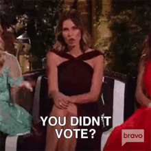 You Didnt Vote Real Housewives Of New York GIF - You Didnt Vote Real Housewives Of New York Why Didnt You Vote GIFs