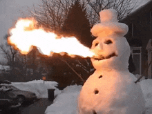Hoecat Snowman GIF - Hoecat Snowman Winter GIFs