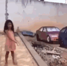 helpless kid gets fucking blown up animation throw car explosion