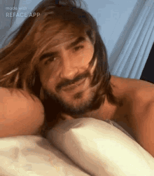 bed handsome beard reface daniel