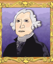 Gasp George Washington GIF - Gasp George Washington Shocked Face GIFs