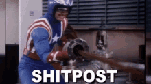 Captain America Low Budget GIF - Captain America Low Budget Smile GIFs