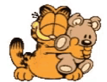 Garfield Teddy GIF - Garfield Teddy Hugs GIFs