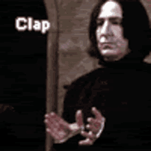 Severus Snape Clap GIF