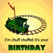 Happy Birthday 3d Gifs Artist GIF - Happy Birthday 3d Gifs Artist Train GIFs