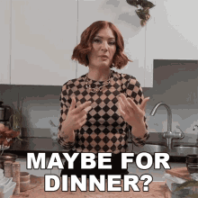 Maybe For Dinner Candice Hutchings GIF - Maybe For Dinner Candice Hutchings Edgy Veg GIFs