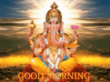 Lord Ganesha Good Morning GIF - Lord Ganesha Good Morning Sun Rise GIFs