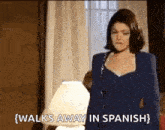 Walks Away In Spanish GIF