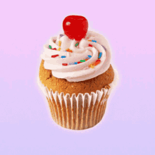 Cupcake With Cherry Atop GIF - Cupcake With Cherry Atop GIFs
