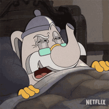 Youre Up To Something Elder Kettle GIF - Youre Up To Something Elder Kettle The Cuphead Show GIFs