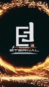a logo for family eternal with a circle around it