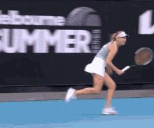 Anastasia Potapova Tennis GIF - Anastasia Potapova Tennis Backhand GIFs