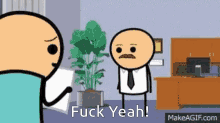 Cyanide And Happiness Flip GIF - Cyanide And Happiness Flip Fuck Yeah GIFs