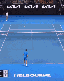 Novak Djokovic Winning Australian Open Rod Laver Arena GIF - Novak Djokovic Winning Australian Open Rod Laver Arena GIFs