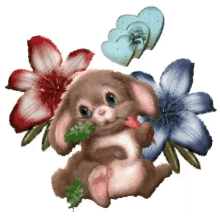 Flowers Bunny GIF - Flowers Bunny GIFs