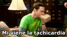 Tahicardia Ansietà Ansiosa Ansia Affanno Respiro Cuore Sheldon Cooper GIF - Tachycardia Anxiety Ansious GIFs