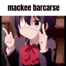 Mackee Mackee Barcarse GIF - Mackee Mackee Barcarse Chunibyou GIFs