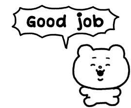 Good Job ベタックマ Sticker - Good Job ベタックマ Betakkuma Stickers