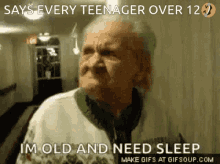 I Need My Sleep Teenager GIF