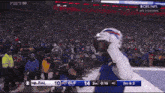 a cbs nfl broadcast of a football game between the bills and the ravens