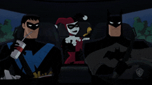 Batman And Harley Quinn Nightwing GIF - Batman And Harley Quinn Nightwing Meh GIFs