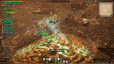 a screenshot of a video game shows a huge explosion and a map with the letter w in the upper right corner
