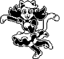 mad mew mew undertale wagging tail pixel art