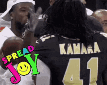 Alvin Kamara Spread Joy GIF - Alvin Kamara Spread Joy New Orleans Saints GIFs