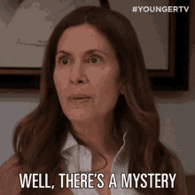 Well Theres A Mystery Susan Abbott GIF - Well Theres A Mystery Susan Abbott Younger GIFs