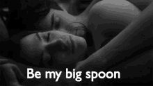 big spoon snuggle cuddle in bed