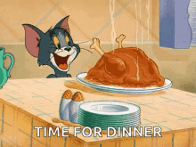 tom and jerry turkey thanksgiving hungry