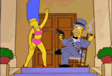 Couple The Simpsons GIF - Couple The Simpsons Marge Simpson GIFs