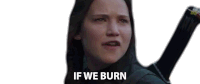 If We Burn You Burn Sticker