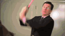 So Much Love For This GIF - Light Saber Star Wars Stephen Colbert GIFs